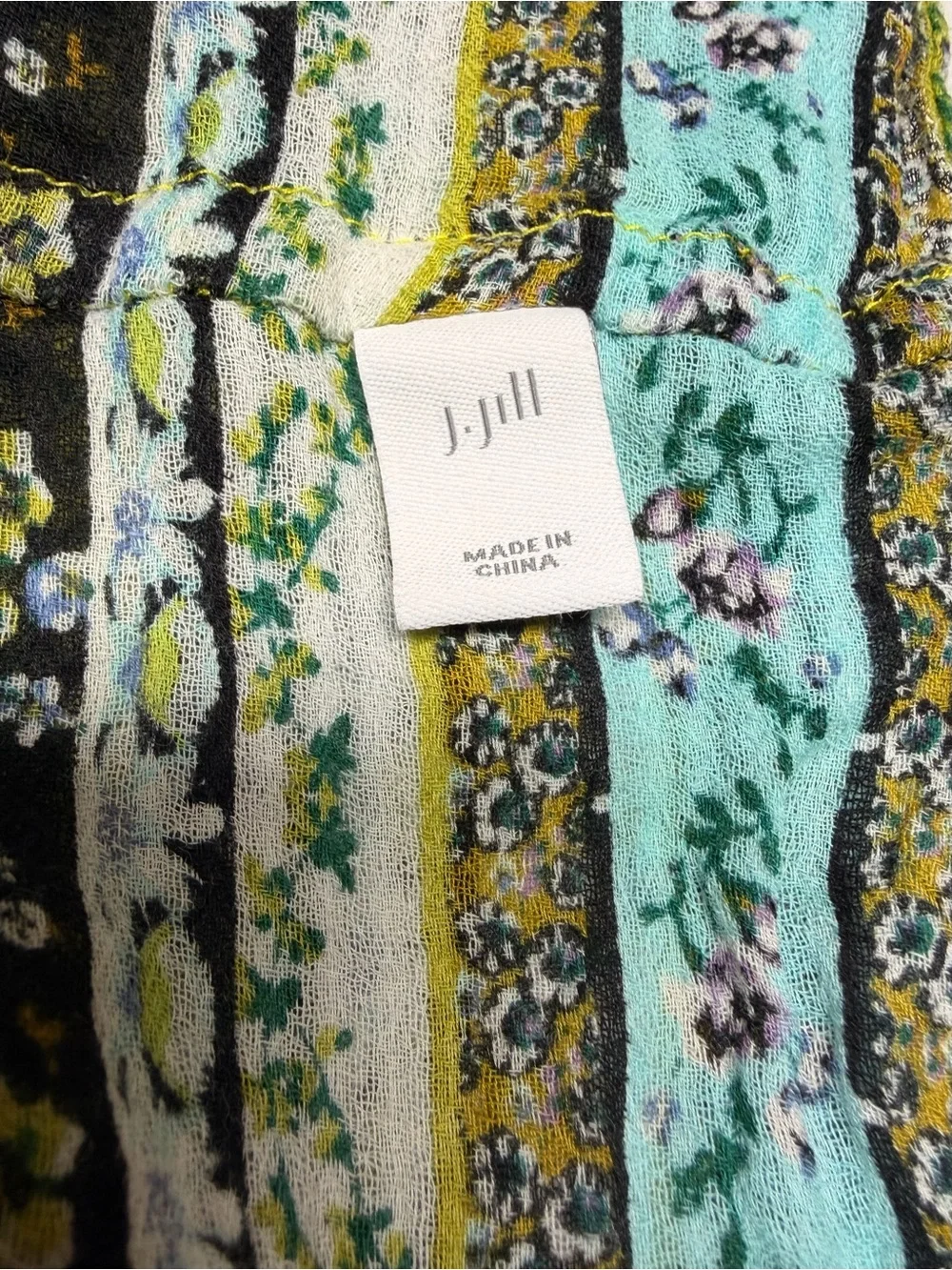 J. Jill floral infinity scarf